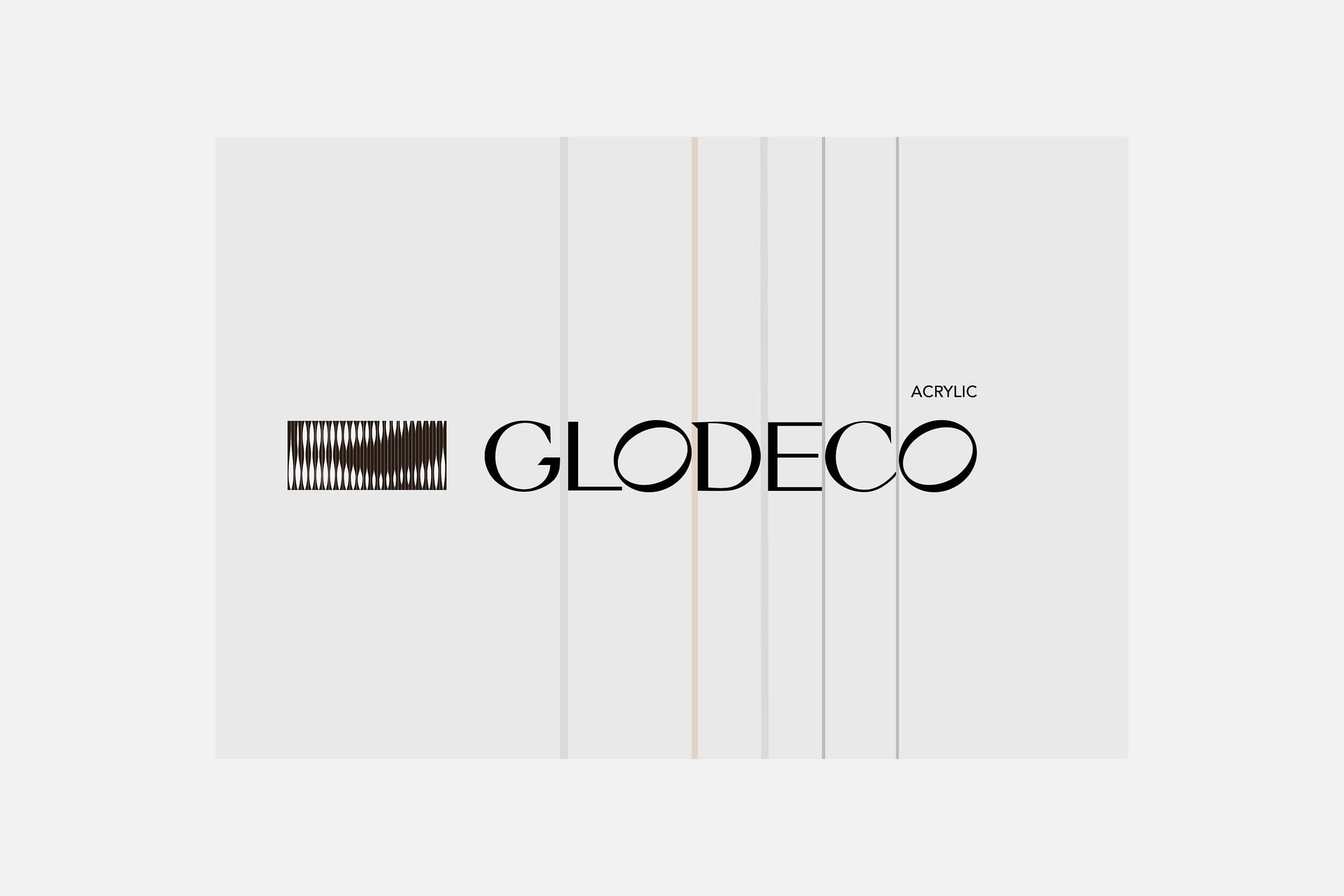Разработка фирменного стиля для "Glodeco acrylic"